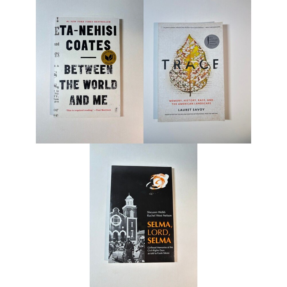 Lot of 3 Racial Justice Books: Ta-Nehisi Coates, Lauret Savoy, Sheyann Webb